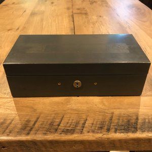 SALE Vintage Metal Cash Box With Removable Plastic Coin Tray